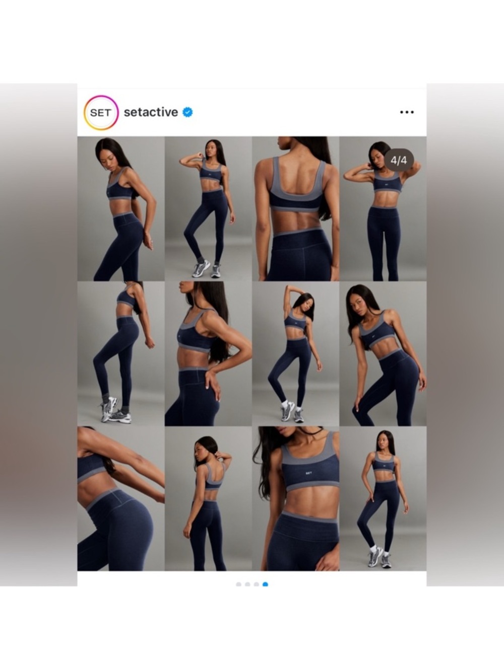 Navy Formcloud Rewind Set Active - Picture 2 of 2